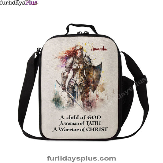 Christian Lunch Bag, A Child Of God Personalized Lunch Bag, Bible Verse Gift For Women Of God, Lunch Bag, Lunch Bags For Adults