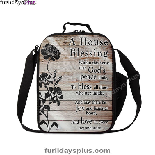 Christian Lunch Bag, A House Blessing Lunch Bag, Lunch Bag, Lunch Bags For Adults