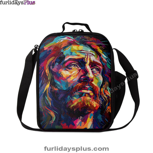 Christian Lunch Bag, A Portrait Of Jesus Lunch Bag, Lunch Bag, Lunch Bags For Adults