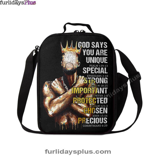 Christian Lunch Bag, African American God Says You Are Lunch Bag, Lunch Bag, Lunch Bags For Adults