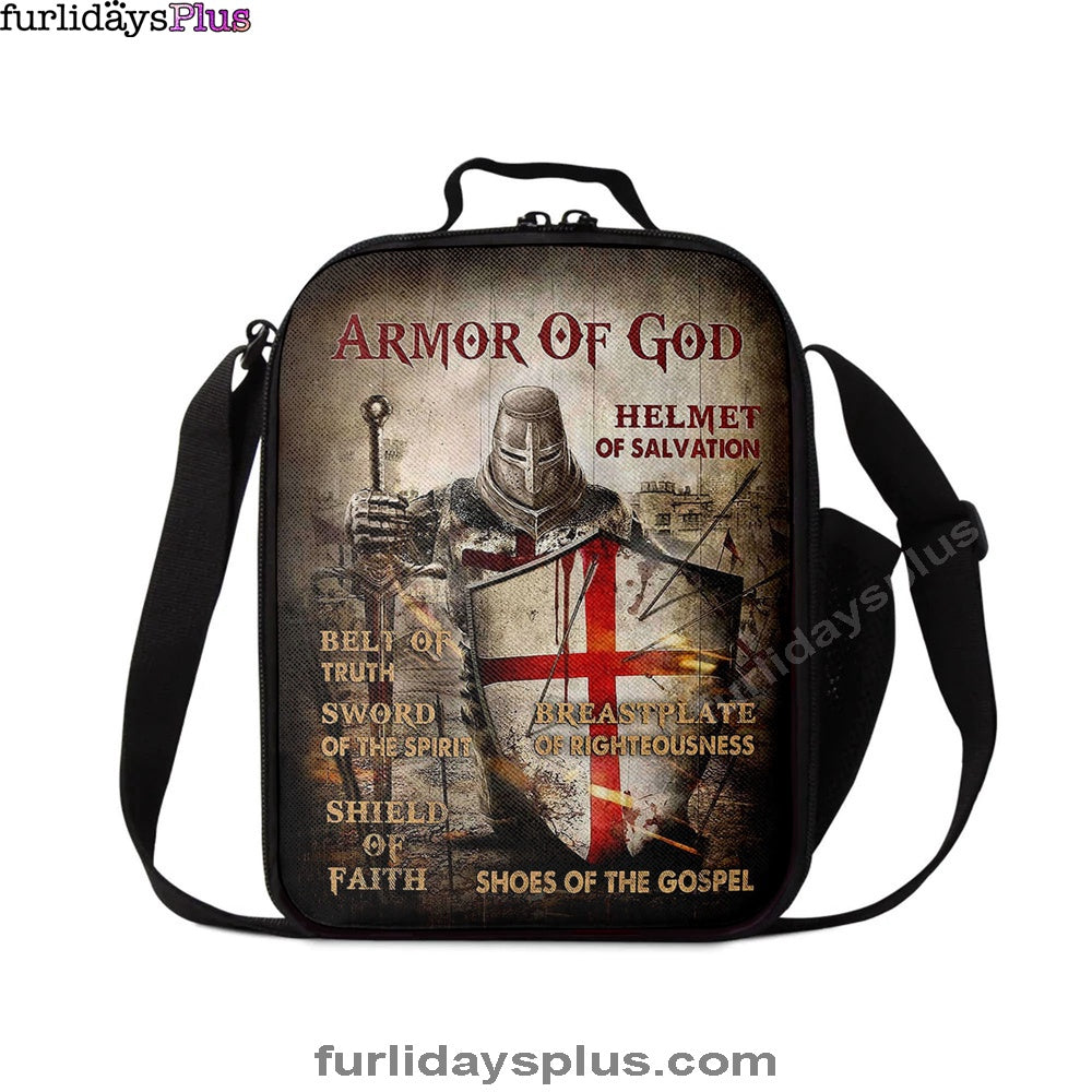 Christian Lunch Bag, Armor Of God Warrior Lunchbag, Lunch Bag, Lunch Bags For Adults