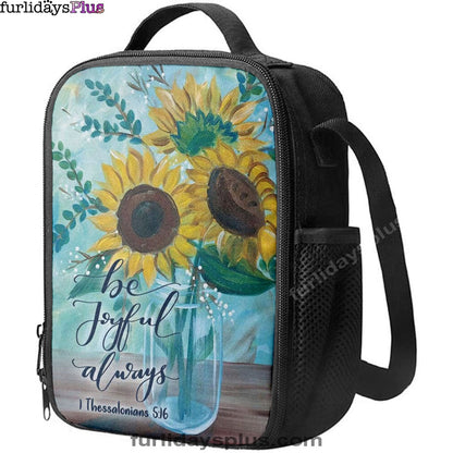 Christian Lunch Bag, Be Joyful Always 1 Thessalonians 516 Bible Verse Lunchbag, Lunch Bag, Lunch Bags For Adults