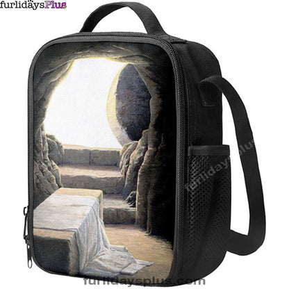 Christian Lunch Bag, Lunch Bag, He Is Risen Empty Tomb Lunch Bag, Christian Lunchbag Print, Lunch Bags For Adults