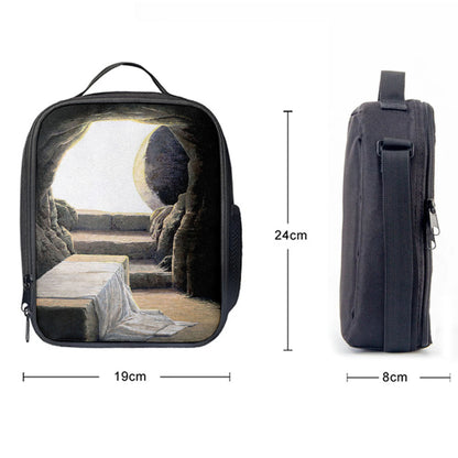Christian Lunch Bag, Lunch Bag, He Is Risen Empty Tomb Lunch Bag, Christian Lunchbag Print, Lunch Bags For Adults