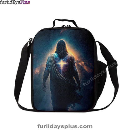 Christian Lunch Bag, Lunch Bag, Jesus Christ Picture Art Lunchbag, Jesus Art Prints, Jesus Art, Lunch Bags For Adults