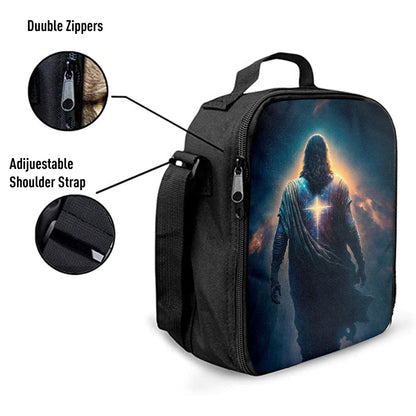 Christian Lunch Bag, Lunch Bag, Jesus Christ Picture Art Lunchbag, Jesus Art Prints, Jesus Art, Lunch Bags For Adults