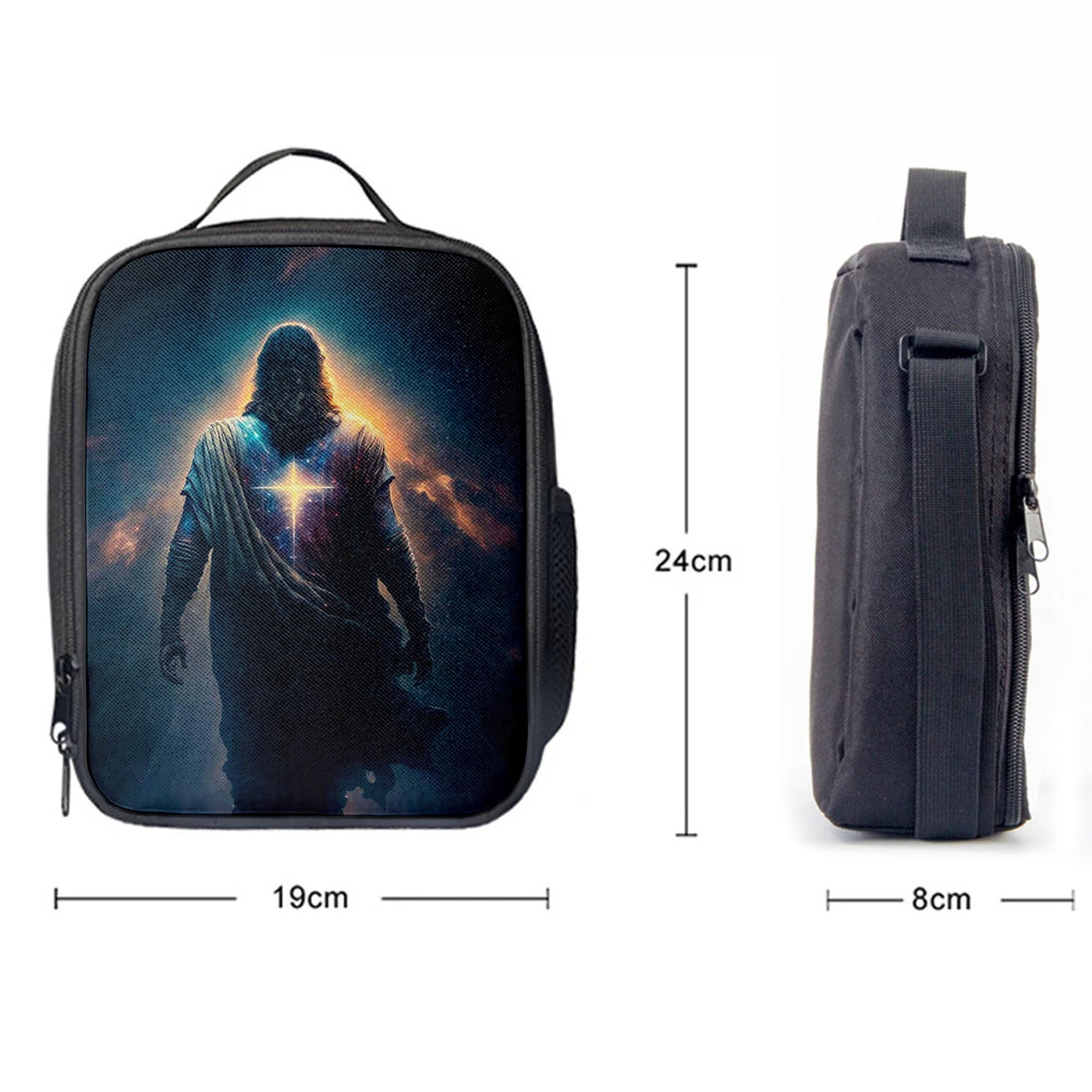 Christian Lunch Bag, Lunch Bag, Jesus Christ Picture Art Lunchbag, Jesus Art Prints, Jesus Art, Lunch Bags For Adults