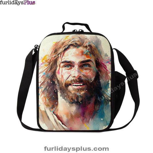 Christian Lunch Bag, Lunch Bag, Jesus Laughing Lunch Bag, Jesus Art Prints, Jesus Art, Lunch Bags For Adults