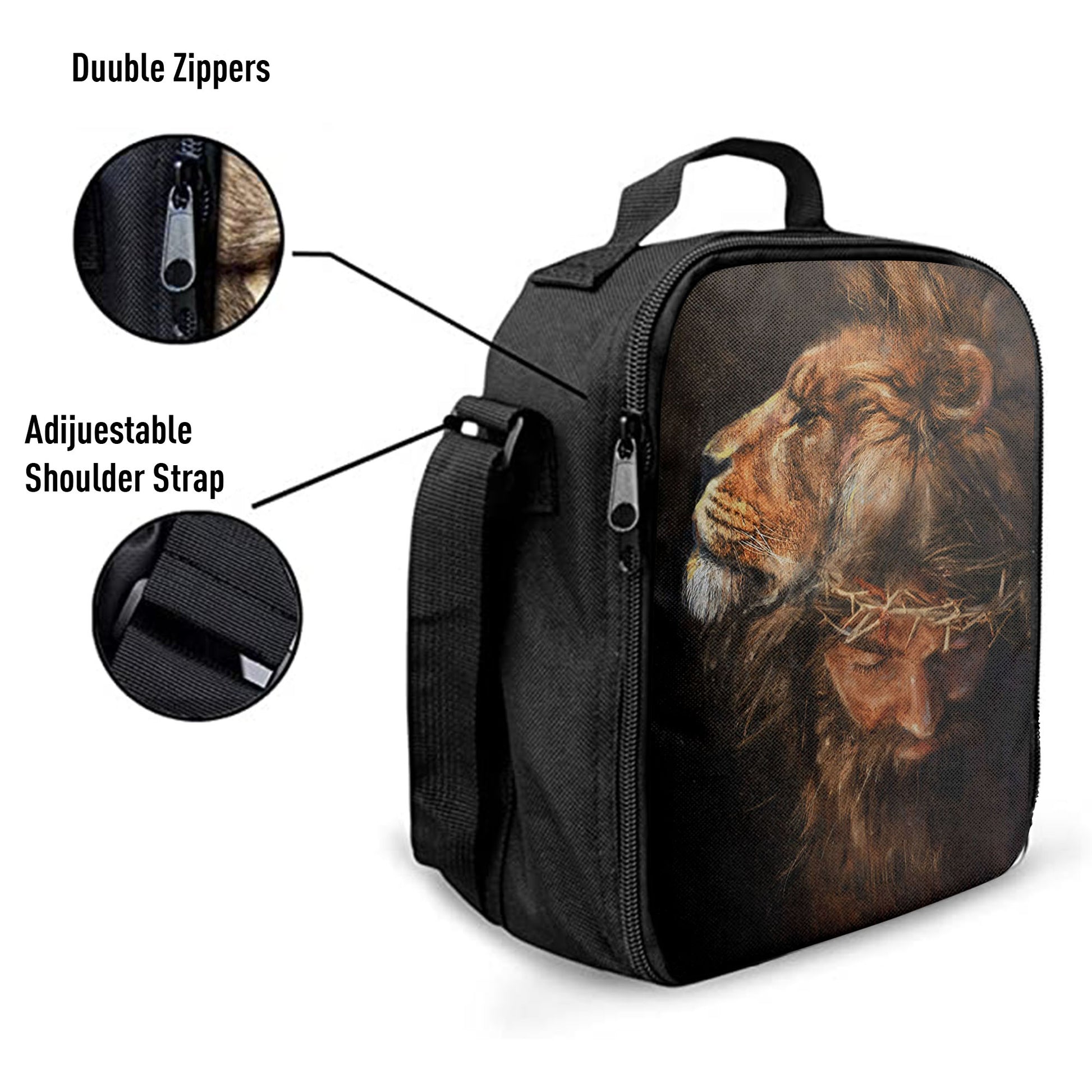 Christian Lunch Bag, Lunch Bag, Jesus Lion Head Lunch Bag, Lunch Bags For Adults