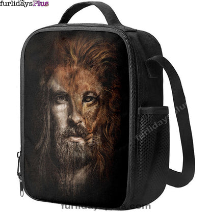 Christian Lunch Bag, Lunch Bag, Jesus Lion Head Lunchbag, Lunch Bags For Adults