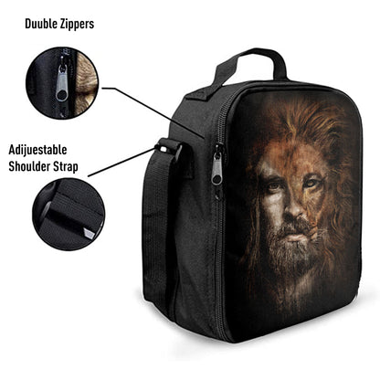 Christian Lunch Bag, Lunch Bag, Jesus Lion Head Lunchbag, Lunch Bags For Adults