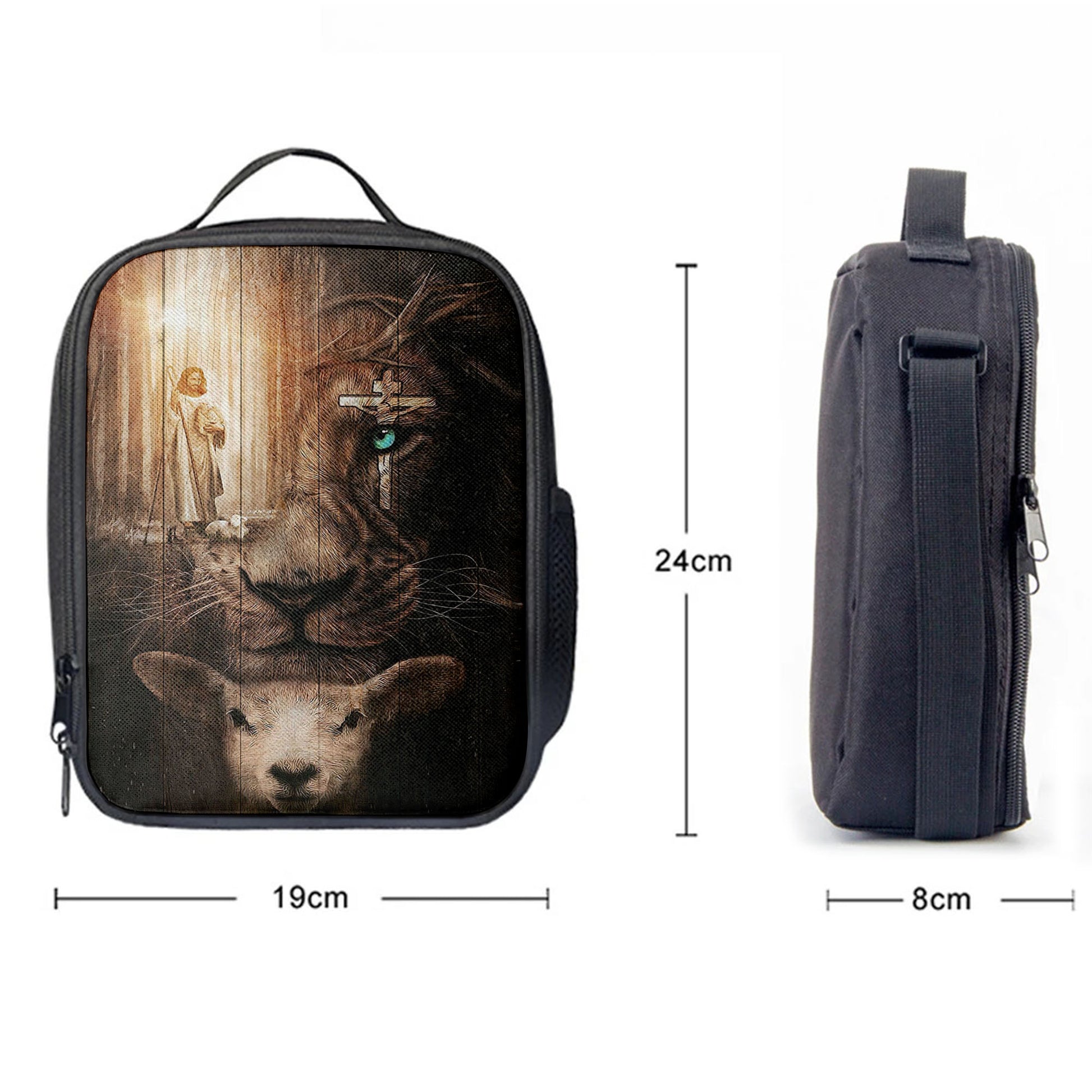 Christian Lunch Bag, Lunch Bag, Jesus Lion & Lamb Lunch Bag, Jesus Lunch Bag, Lunch Bags For Adults