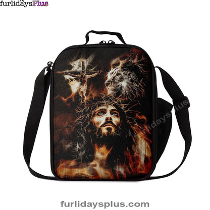 Christian Lunch Bag, Lunch Bag, Jesus Lion Of Judah Lunchbag, The Sacrifice Of Jesus Christ Lunchbag, Lunch Bags For Adults