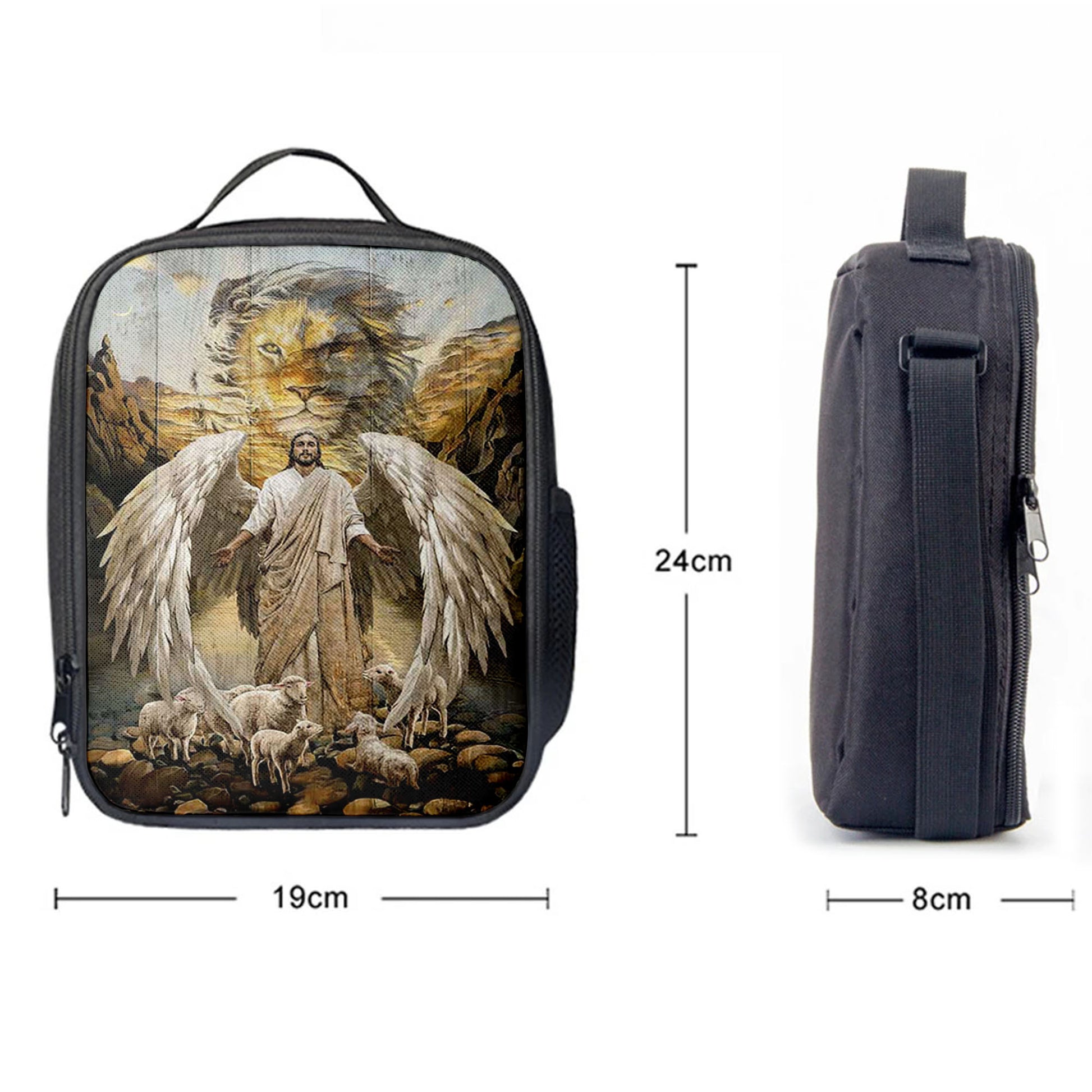Christian Lunch Bag, Lunch Bag, Jesus Lord Wings Lion Of Judah Lambs Of God Lunch Bag, Lunch Bags For Adults