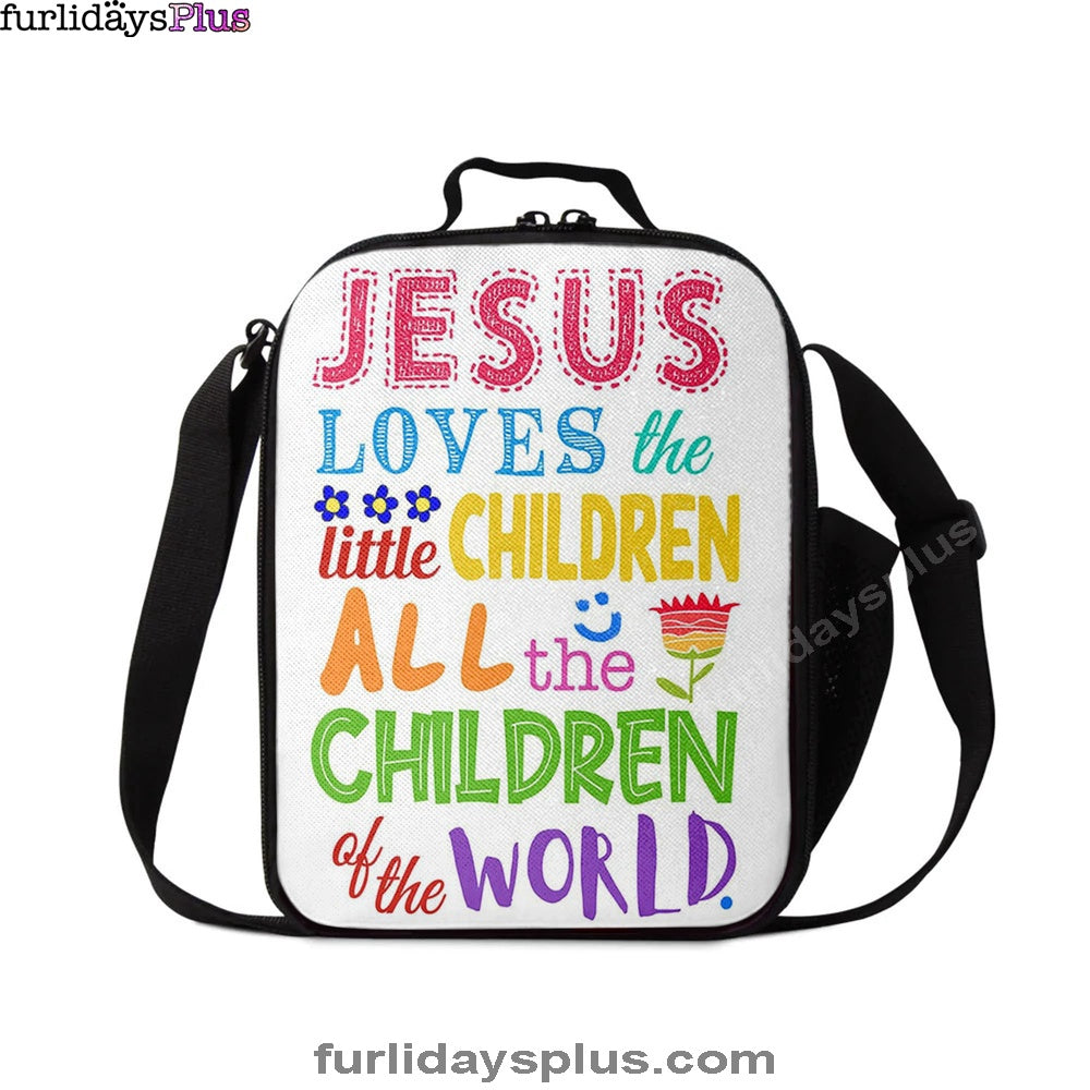 Christian Lunch Bag, Lunch Bag, Jesus Loves The Little Children Lunch Bag, Lunch Bags For Adults