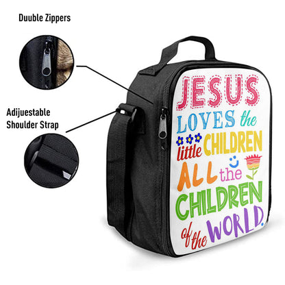Christian Lunch Bag, Lunch Bag, Jesus Loves The Little Children Lunch Bag, Lunch Bags For Adults