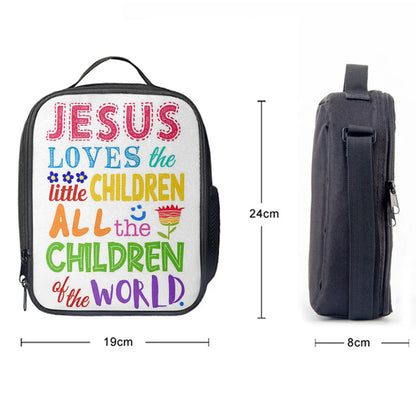 Christian Lunch Bag, Lunch Bag, Jesus Loves The Little Children Lunch Bag, Lunch Bags For Adults