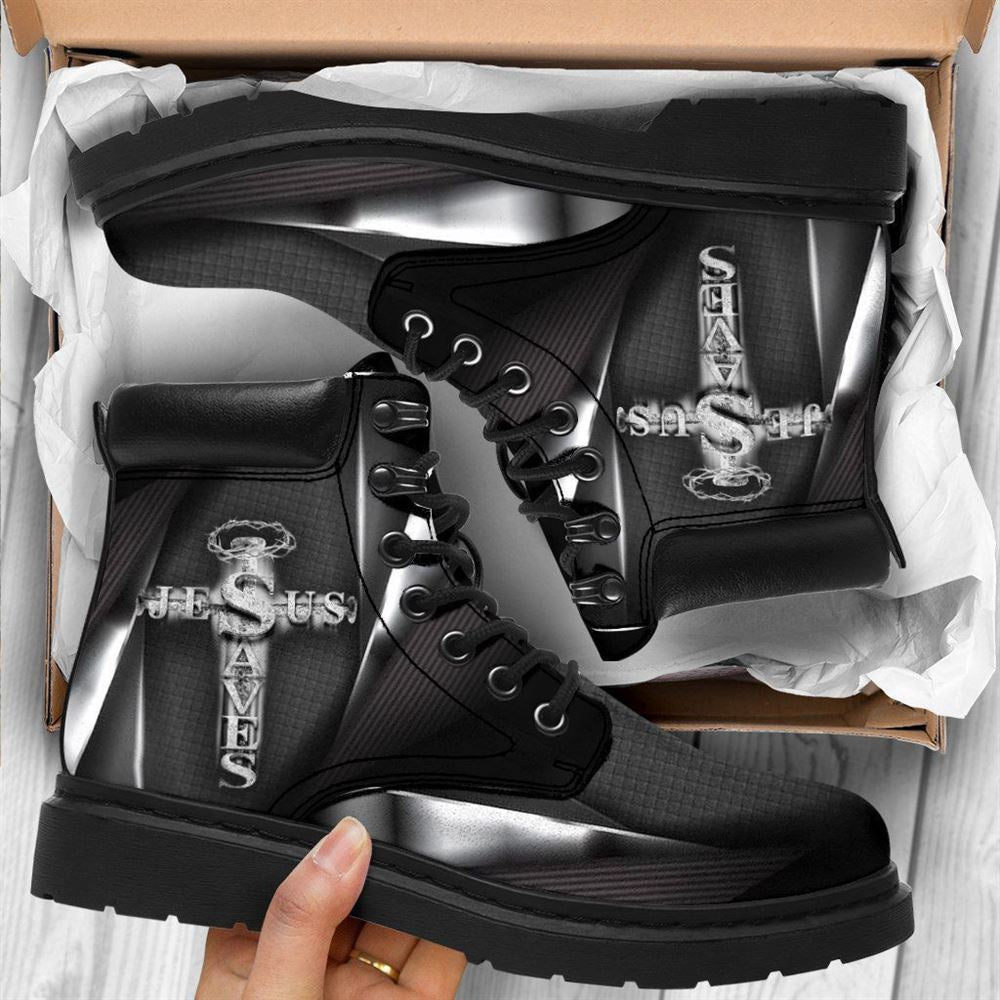 Christian Shoes, Christian Boots, Christian Saved My Life Printed Boots, Jesus Shoes, Jesus Boots
