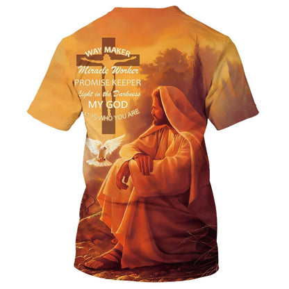 Christian T Shirt, Way Maker Miracle Worker Promise Keepers All Over Print T-Shirt, Religious Shirts