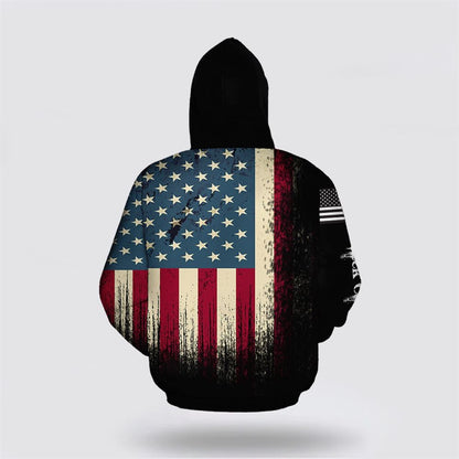 Christmas 3D Hoodie, American Black Cat All Over Print 3D Hoodie