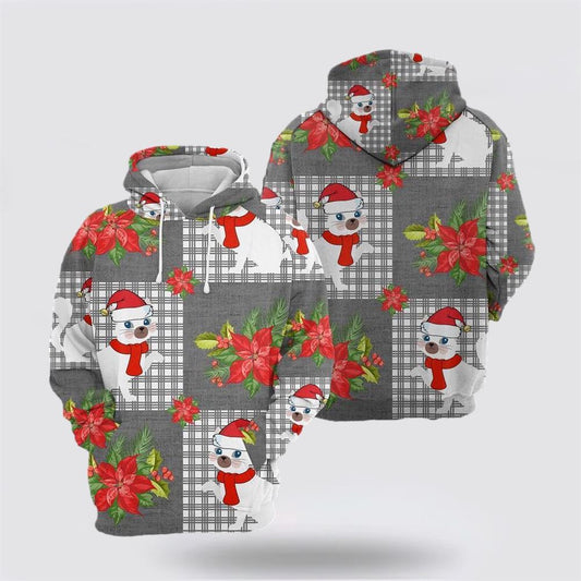 Christmas 3D Hoodie, Cat Christmas Symbol All Over Print 3D Hoodie