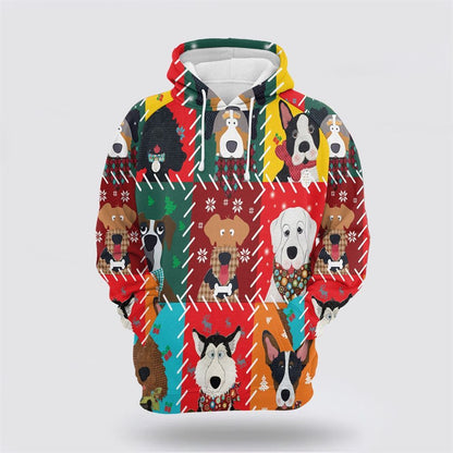 Christmas 3D Hoodie, Dog Lover Christmas All Over Print 3D Hoodie