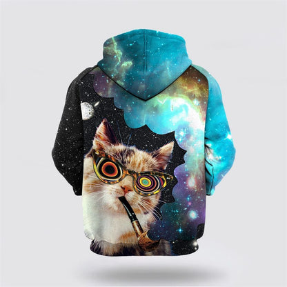 Christmas 3D Hoodie, High Cat All Over Print 3D Hoodie