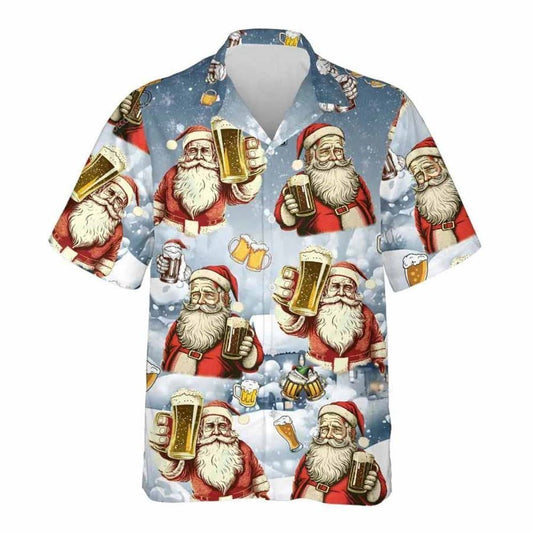 Christmas Beer Hawaiian Shirt, Xmas Hawaiian Shirts