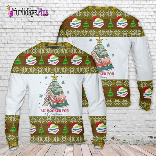 Christmas Book Tree Ugly Christmas Sweater For Men And Women, Christmas Gift, Christmas Winter Fashion