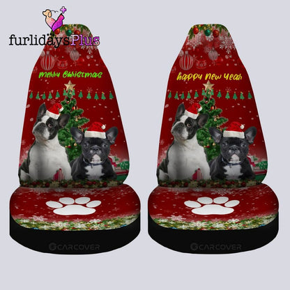 Christmas Car Seat Covers, French Bulldogs Christmas Dog Car Seat Covers