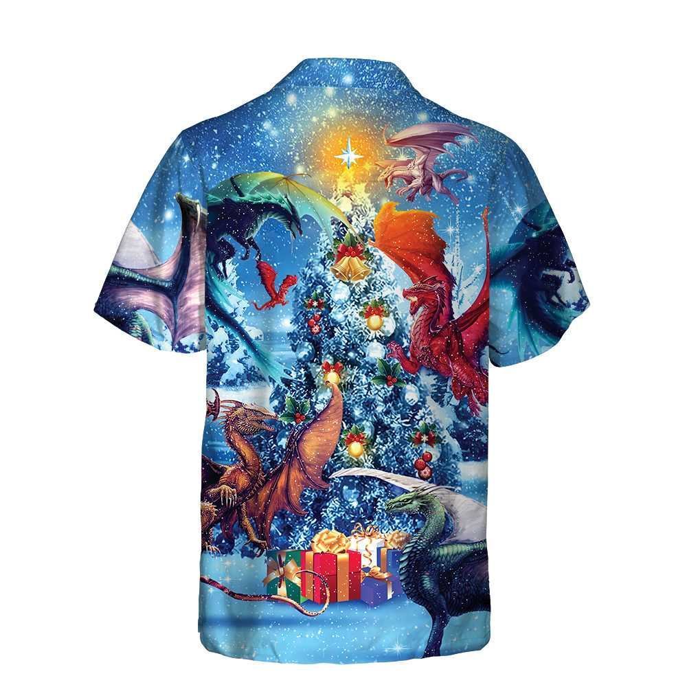 Christmas Dragons Reunion Christmas Hawaiian Shirt, Xmas Hawaiian Shirts