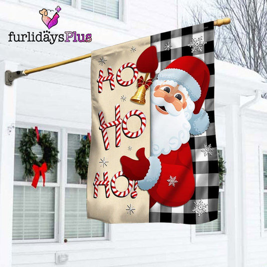 Christmas Flag, Christmas Santa Claus Welcome Home Ho Ho Ho Flag