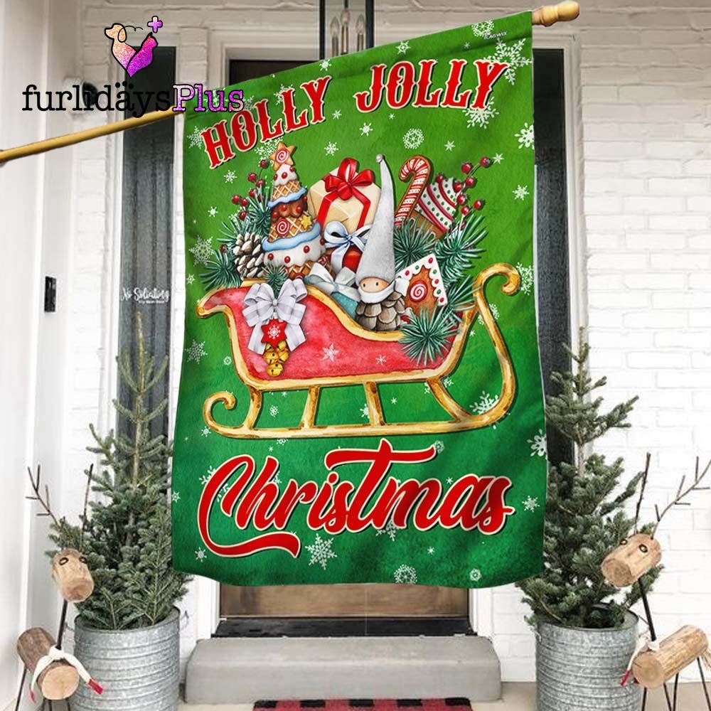 Christmas Flag, Holly Jolly Christmas Flag