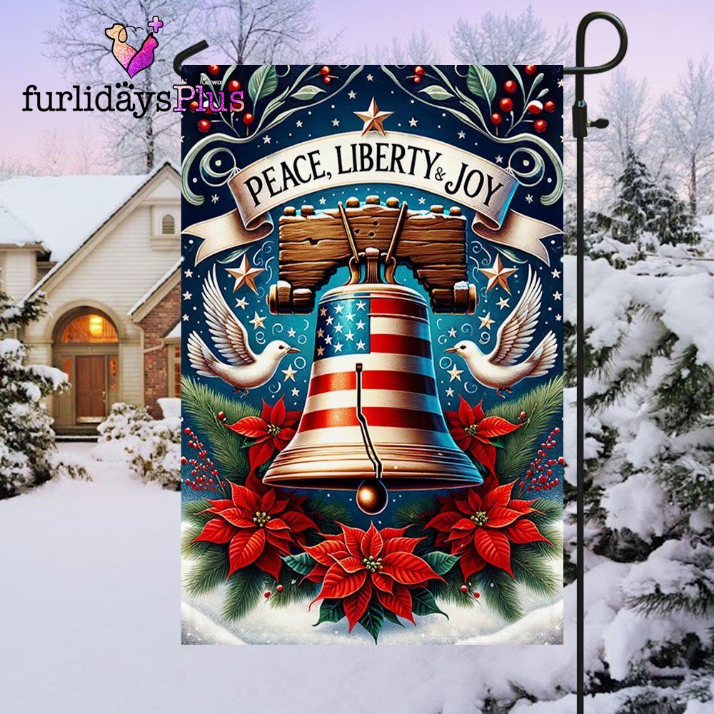 Christmas Flag, Liberty Bell Christmas Flag
