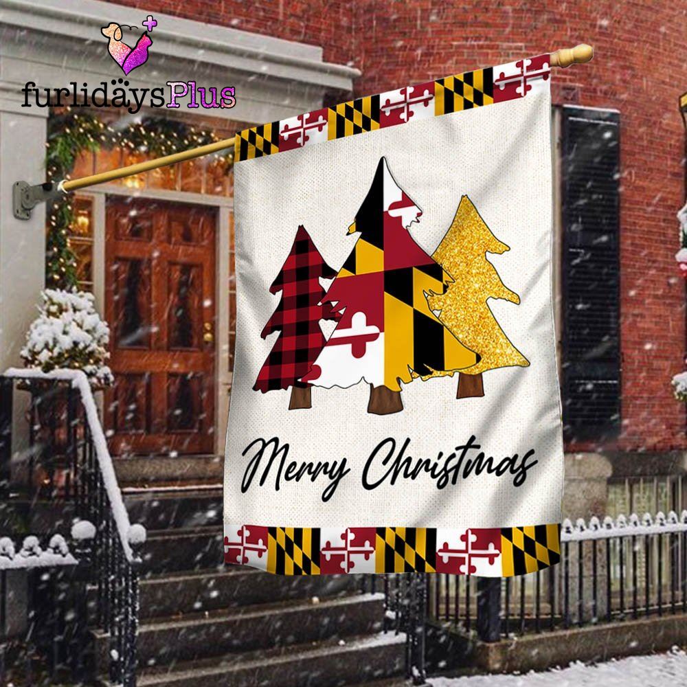 Christmas Flag, Maryland Christmas Flag Christmas Tree Maryland Christmas Decor