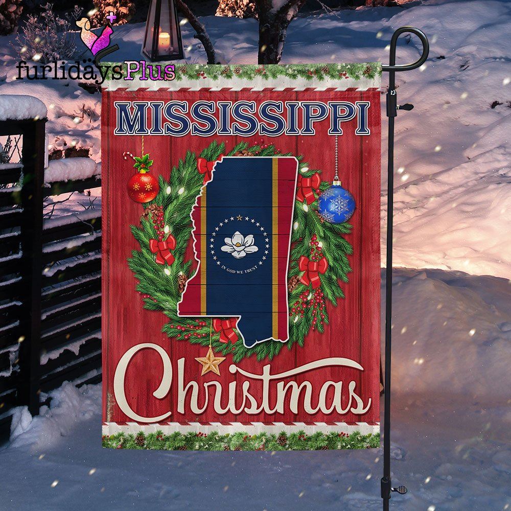 Christmas Flag, Mississippi Christmas Flag Merry Christmas
