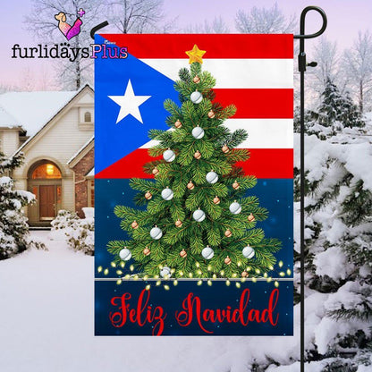 Christmas Flag, Puerto Rico Feliz Navidad Flag