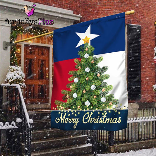 Christmas Flag, Texas Merry Christmas Flag