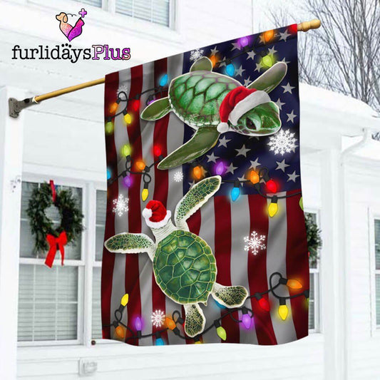 Christmas Flag, Turtle Christmas Flag Merry Christmas