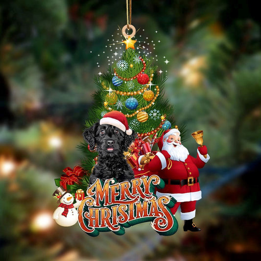 Christmas Ornaments, Black Labradoodle Christmas Tree And Dog Hanging Christmas Ornaments, Christmas Ornaments 2023