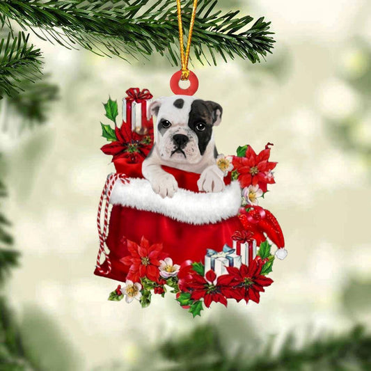 Christmas Ornaments, Bulldog Gifts Bag Christmas Ornaments, Christmas Ornaments 2023