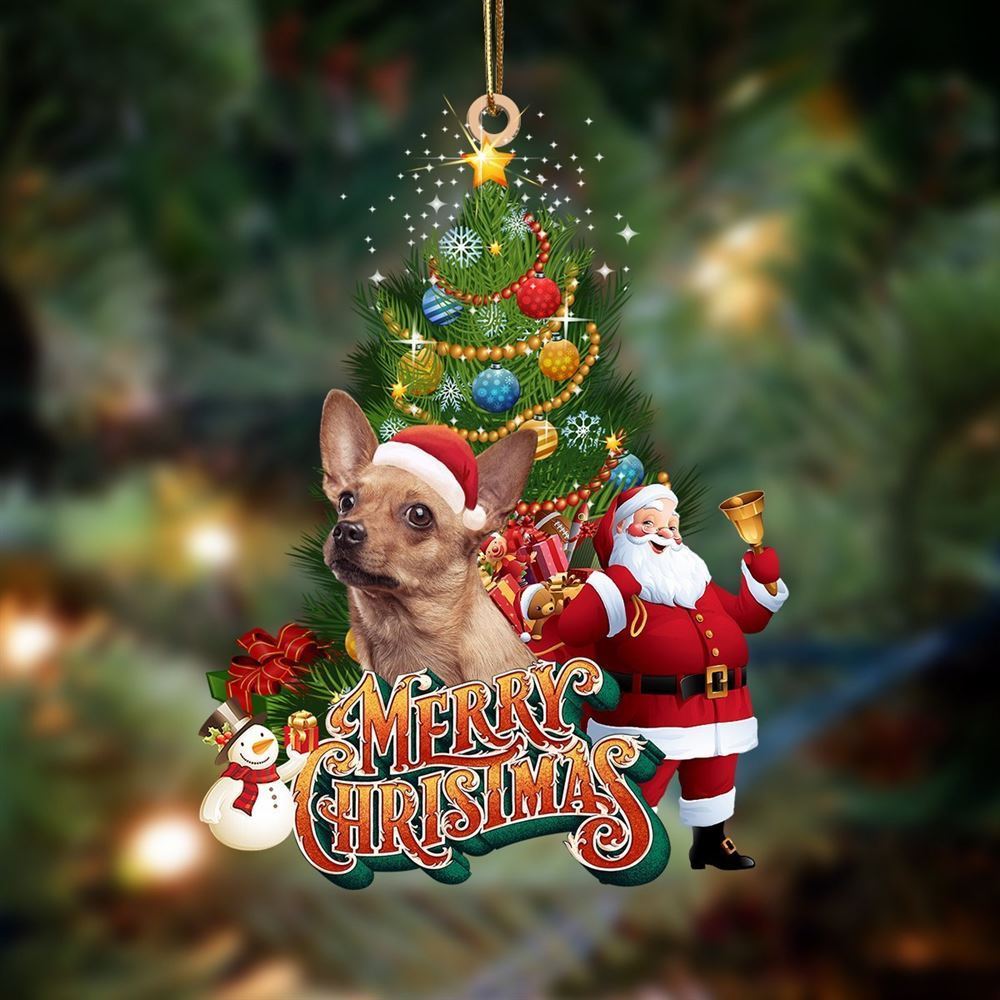 Christmas Ornaments, Chihuahua 2 Christmas Tree And Dog Hanging Christmas Ornaments, Christmas Ornaments 2023