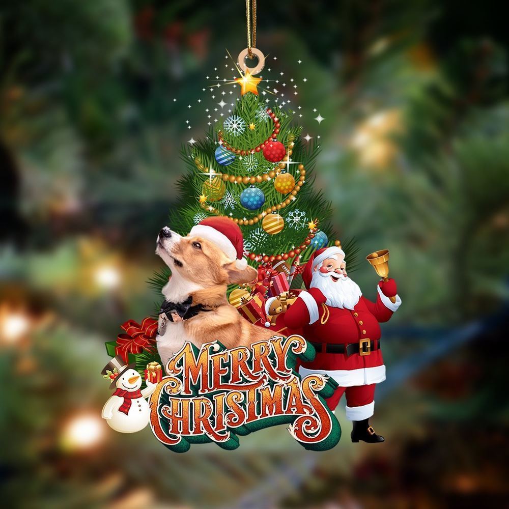 Christmas Ornaments, Corgi Christmas Tree And Dog Hanging Christmas Ornaments, Christmas Ornaments 2023