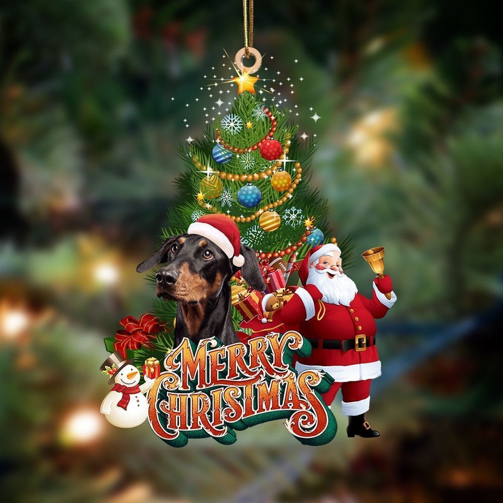 Christmas Ornaments, Doberman Christmas Tree And Dog Hanging Christmas Ornaments, Christmas Ornaments 2023