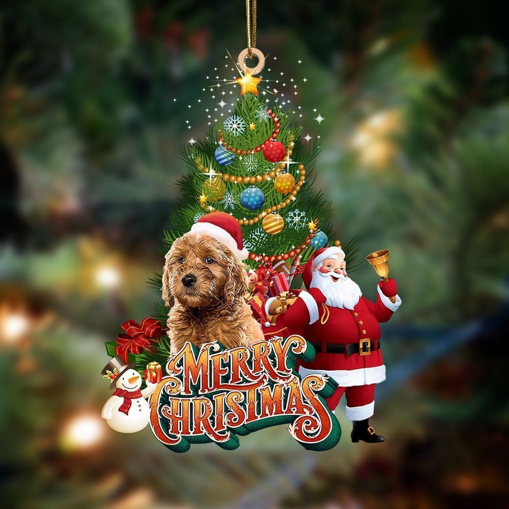 Christmas Ornaments, Goldendoodle Christmas Tree And Dog Hanging Christmas Ornaments, Christmas Ornaments 2023