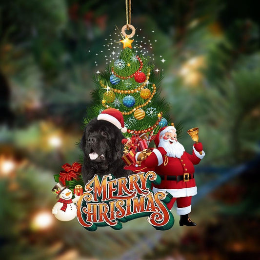 Christmas Ornaments, Newfoundland Christmas Tree And Dog Hanging Christmas Ornaments, Christmas Ornaments 2023