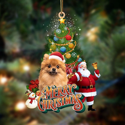 Christmas Ornaments, Pomeranian 2 Christmas Tree And Dog Hanging Christmas Ornaments, Christmas Ornaments 2023