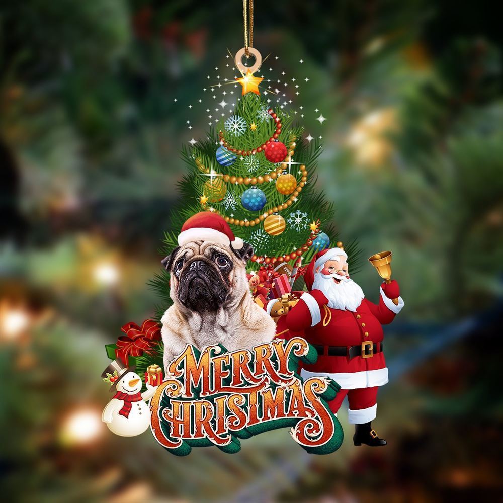 Christmas Ornaments, Pug 7 Christmas Tree And Dog Hanging Christmas Ornaments, Christmas Ornaments 2023