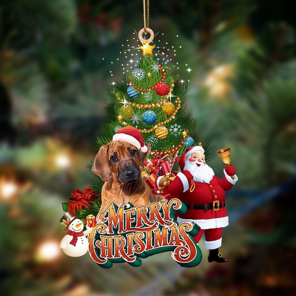 Christmas Ornaments, Rhodesian Ridgeback Christmas Tree And Dog Hanging Christmas Ornaments, Christmas Ornaments 2023