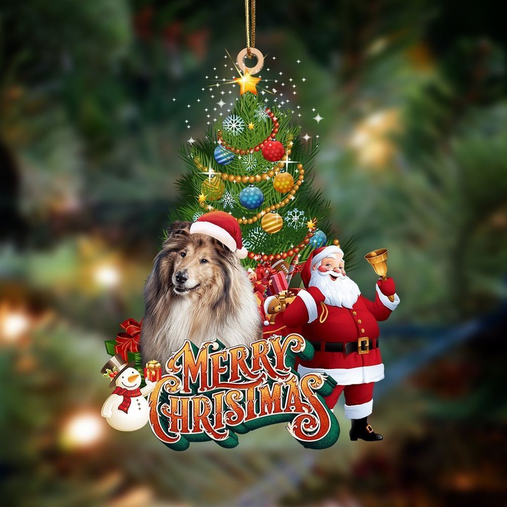 Christmas Ornaments, Shetland Sheepdog Christmas Tree And Dog Hanging Christmas Ornaments, Christmas Ornaments 2023